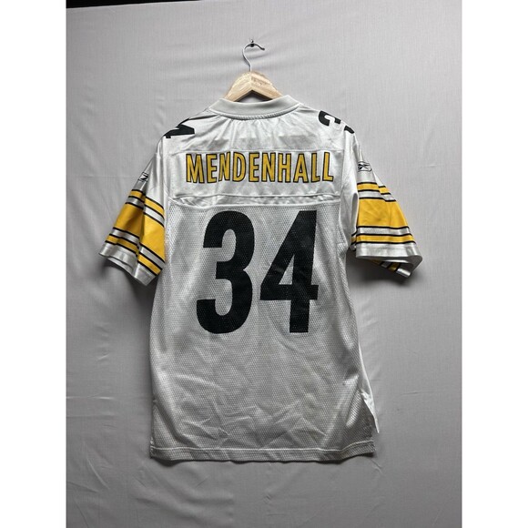 Rashard Mendenhall #34 Pittsburgh Steelers NFL Jersey Adult Small White *see Pic - Picture 5 of 7